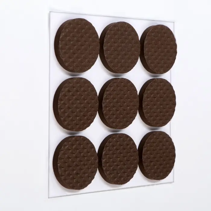 Накладка мебельная круглая ТУНДРА, d=25 мм, 18 шт., полимерная, коричневая