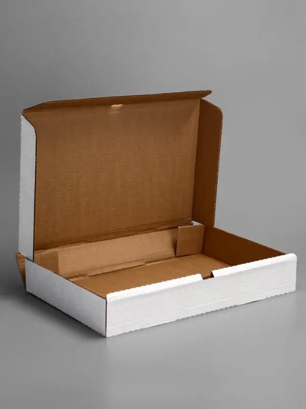 Коробка для пирога, белая, 39 х 25 х 6 см