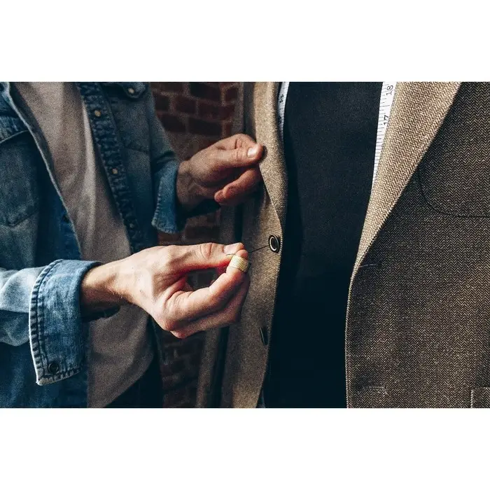 Напёрсток-кольцо, безразмерное, 1.5&times;1.5&times;1 см, 5 шт., цвет золотой