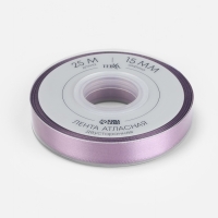 Лента атласная двухсторонняя №0434 15мм*25&plusmn;1м сиреневый TR