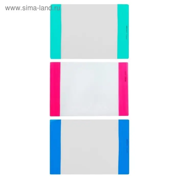 Обложка ПВХ 286 х 415 мм, 100 мкм, для учебников Биболетовой "Английский язык", цветной клапан, МИКС