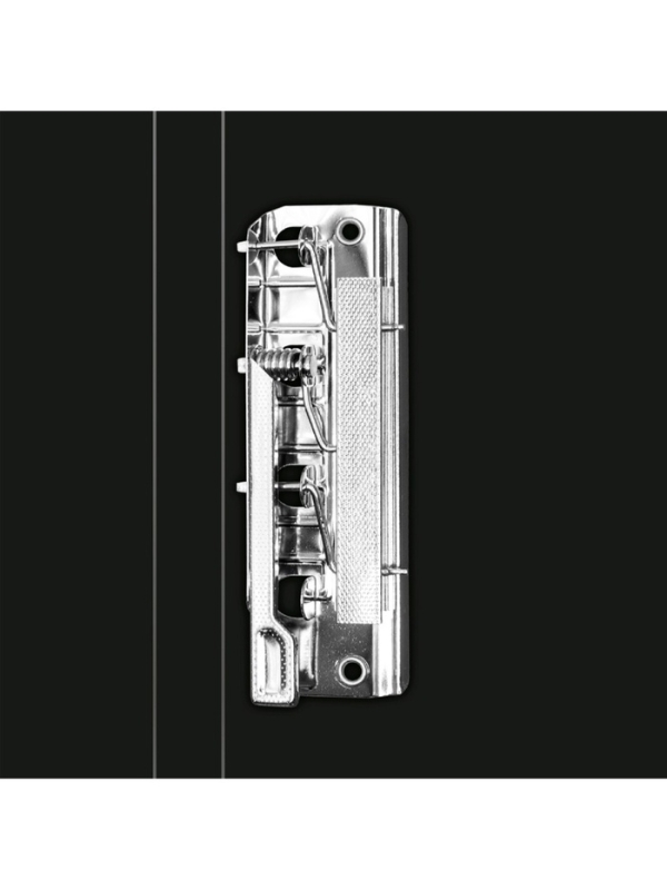 Папка с зажимом А4, 700 мкм, корешок 27 мм, Calligrata DeLuxe, внутренний карман, до 180 листов, красный / черный