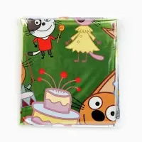 Воздушный шар фольгированный 18" круг "Три Кота, серебро" набор 5 штук