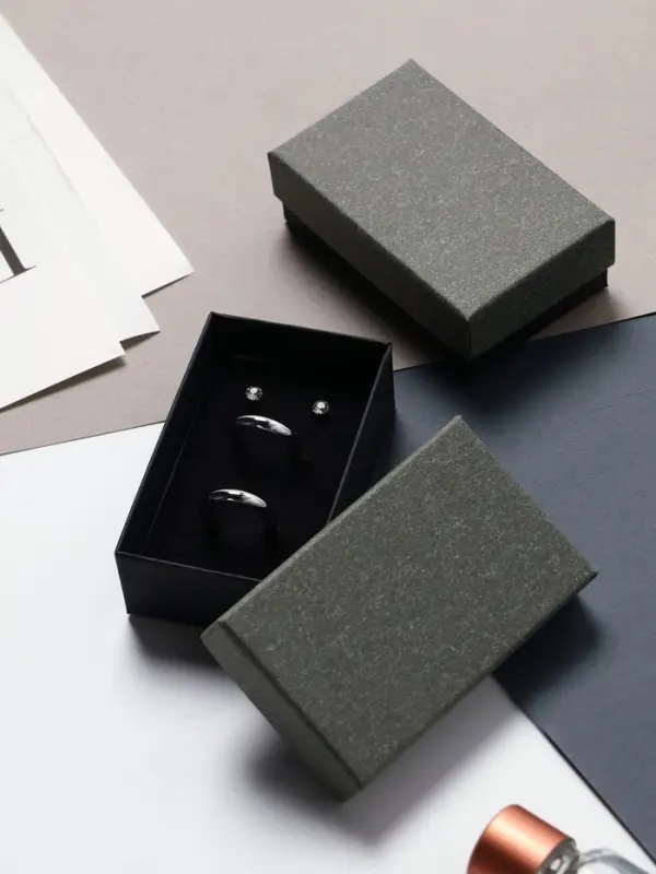 Коробочка подарочная под набор &laquo;Лофт&raquo;,5&times;8 см, серая, вставка чёрная