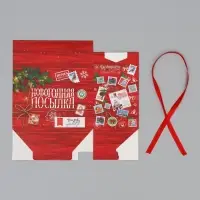 Коробка для сладостей &laquo;Новогодняя посылка&raquo;, 10 х 18 х 14 см