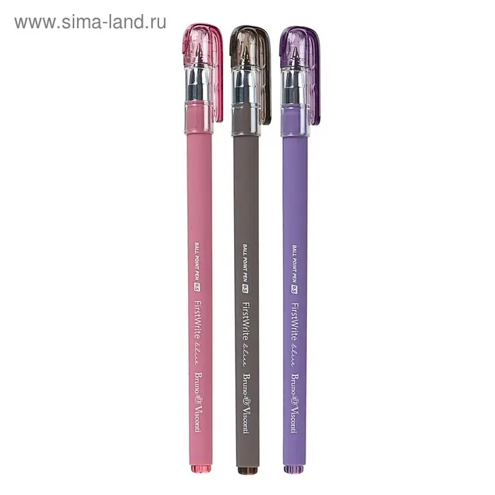 Ручка шариковая FirstWrite Rio, узел 0.5 мм, синие чернила, матовый корпус Silk Touch, МИКС