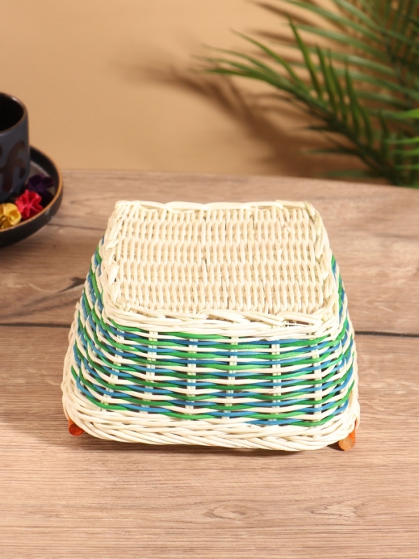 Корзина плетеная 18,5x18.5x10 см, ротанг