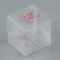 Коробка подарочная пластиковая, упаковка, With love, 5 х 5 х 5 см