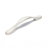 Ручка-скоба мебельная PC181BL, м/о 96 мм, белая