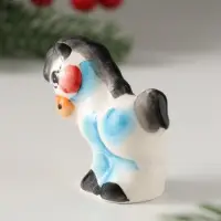 Сувенир Пони малая, 4,5х4,5х2,5см, гжель, цвет