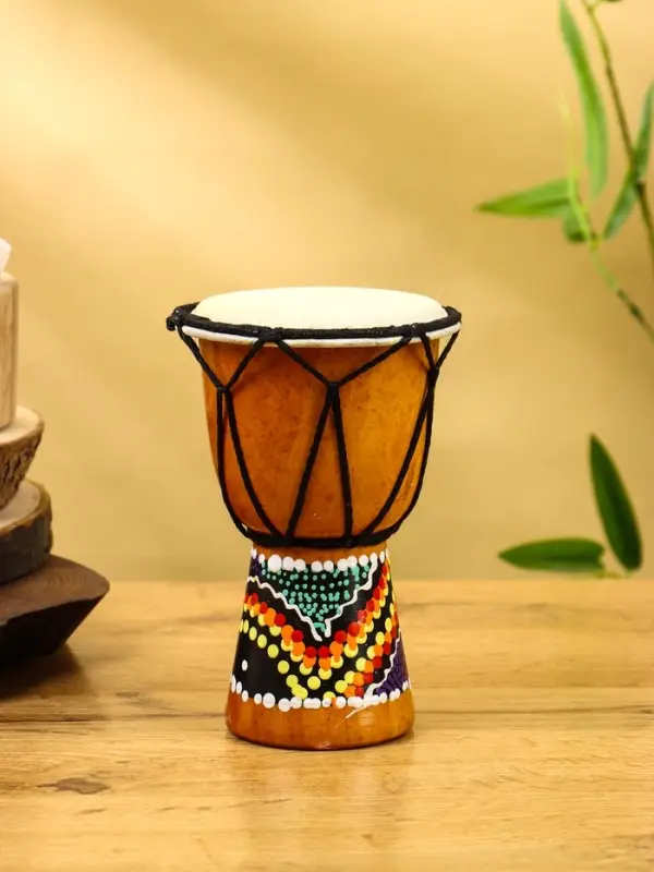 Сувенирный музыкальный инструмент "Барабан Джембе" махагон, 9х9х15 см, МИКС