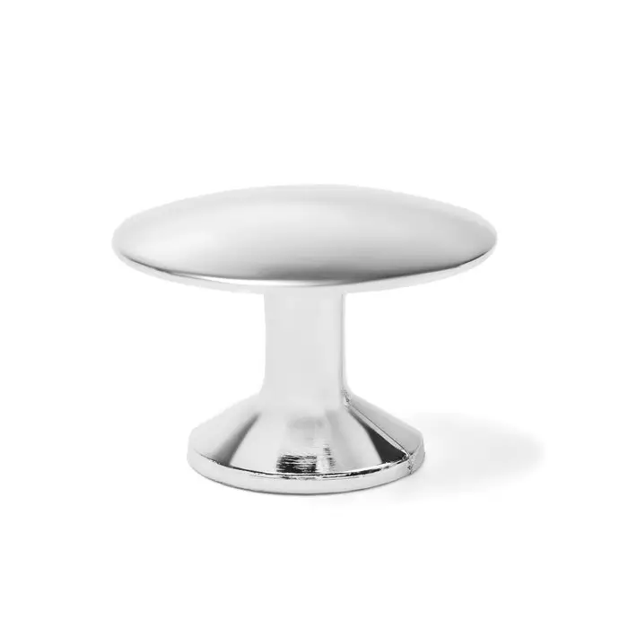 Ручка-кнопка ТУНДРА РК002, цвет хром