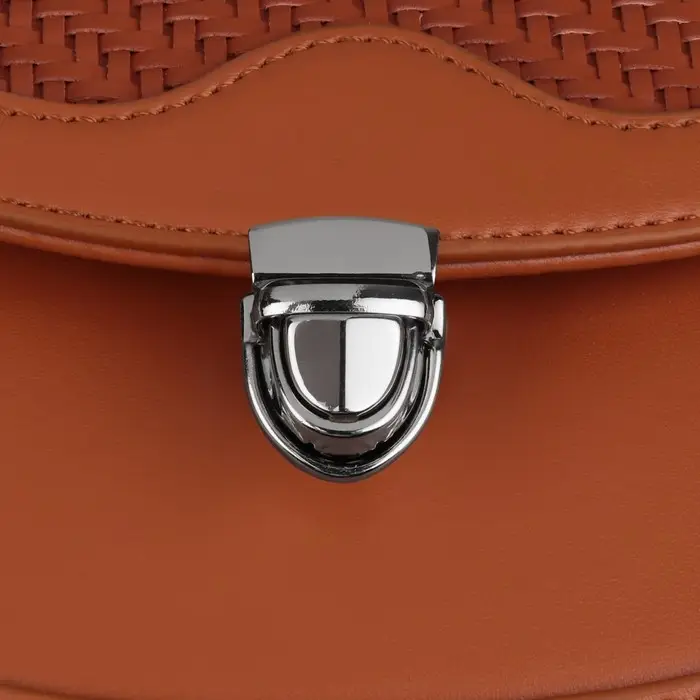 Застёжка для сумки, 3&times;2 см, цвет серебряный