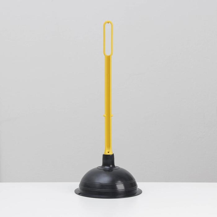 Вантуз с длинной ручкой, d=14,5 см, h=38 см, цвет МИКС