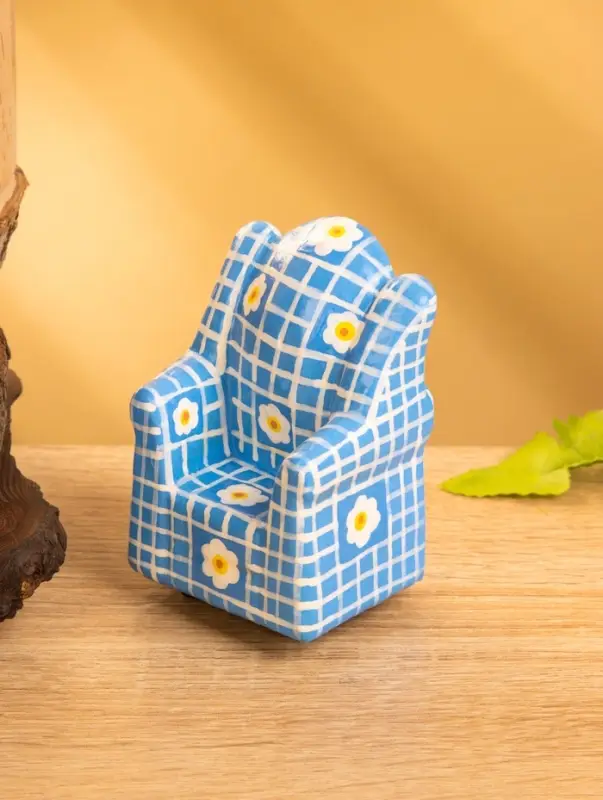 Сувенир &laquo;Кресло с ромашками&raquo;, 8.5&times;5.5&times;4.5 см, дерево