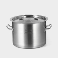 Кастрюля из нержавеющей стали Hanna Kn&ouml;vell с крышкой, 10 л, d=25 см, h=18 см, толщина 0,8мм, дно ТРС, толщина дна 4,4 мм, 201 сталь, индукция