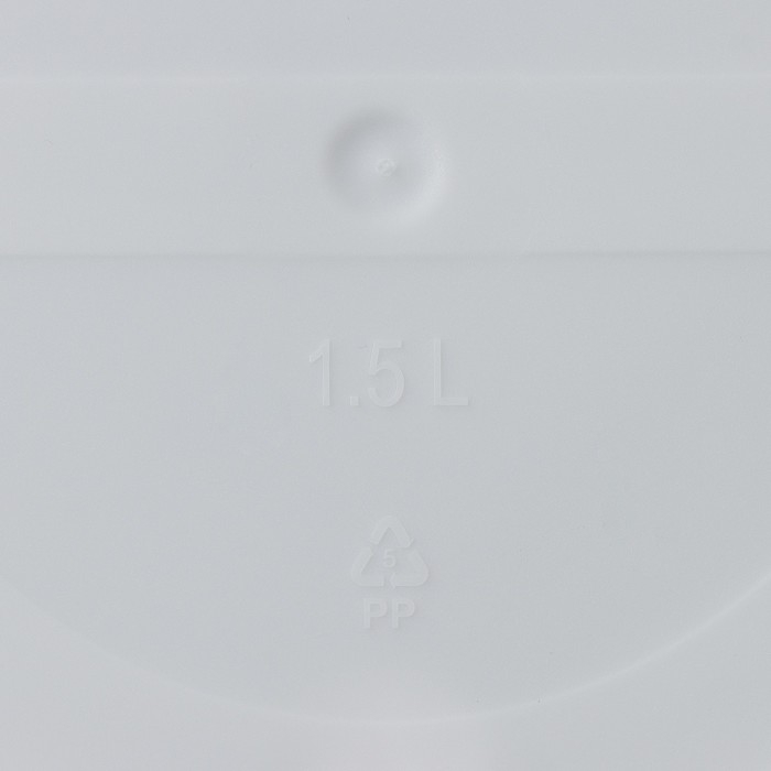 Горшок для цветов с поддоном Saffron, 1,5 л, d=14,6 см, h=13,5 см, пластиковый, цвет белый