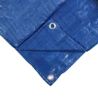 Тент защитный, 8 &times; 4 м, плотность 60 г/м&sup2;, УФ, люверсы шаг 1 м, тарпаулин, УФ, синий