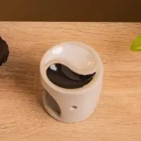 Аромалампа керамика, цв. молочный, 6,5х6,5х7 см