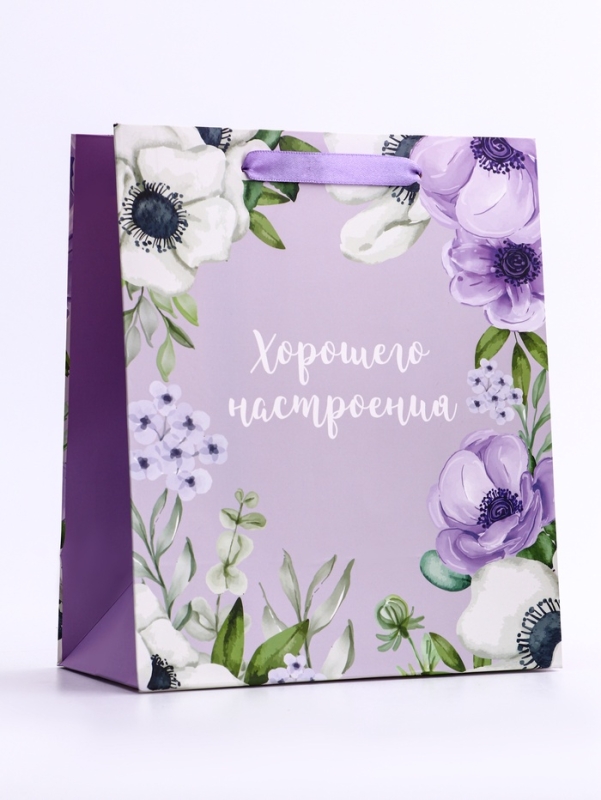 Пакет подарочный вертикальный &laquo;Хорошего настроения&raquo;,   ML 23 &times; 27 &times; 11.5 см