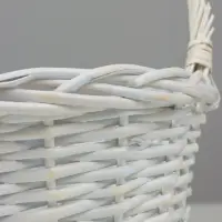 Корзина плетеная (ива): 35х35х13Hз36HH, 1 шт., белый