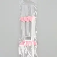 Трубочки для коктейля &laquo;Сердечки&raquo;, розовые (набор 6 шт)