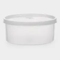 Контейнер пищевой, 450 мл, с герметичной крышкой, d=12,5 см, h=5,5 см, пластик