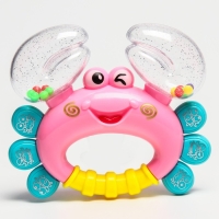 Погремушка &laquo;Крабик&raquo;, цвет МИКС, Крошка Я, 12 см