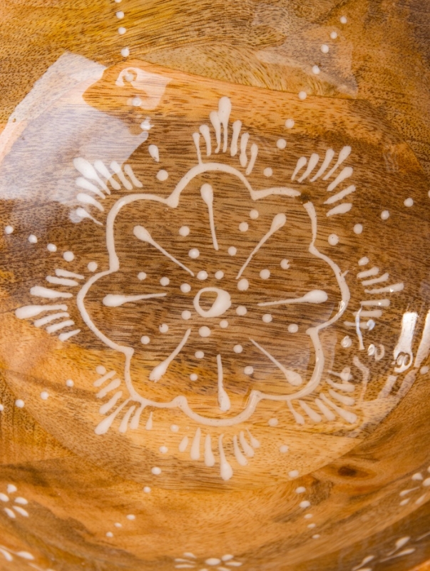 Салатник "Пряник" дерево манго 25х25х10 см