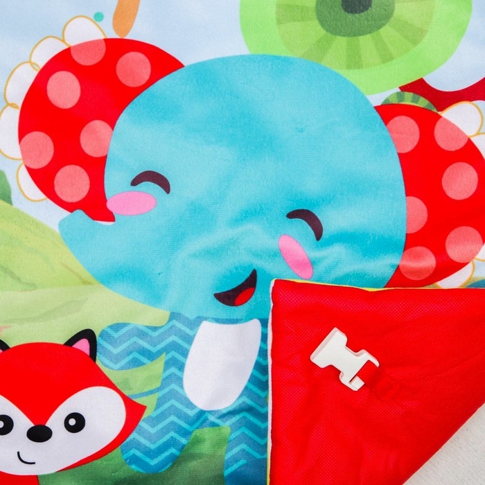 Развивающий коврик с дугами &laquo;Слоник и друзья&raquo;, квадратный, Крошка Я