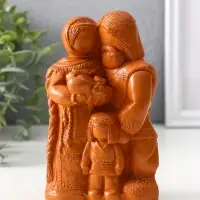Фигура &laquo;Семейный оберег&raquo;, 14&times;8.5&times;6 см, красная глина