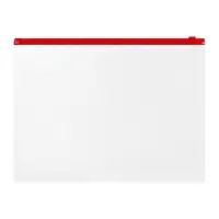 Папка-конверт на ZIP-молнии А4, 120 мкм, ErichKrause Fizzy Clear, c цветной молнией, до 100 листов, микс