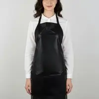 Фартук парикмахерский, одностронний, 3 кармана, чёрный