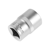 Головка торцевая шестигранная ТУНДРА, под квадрат 1/2", 19 мм, CrV