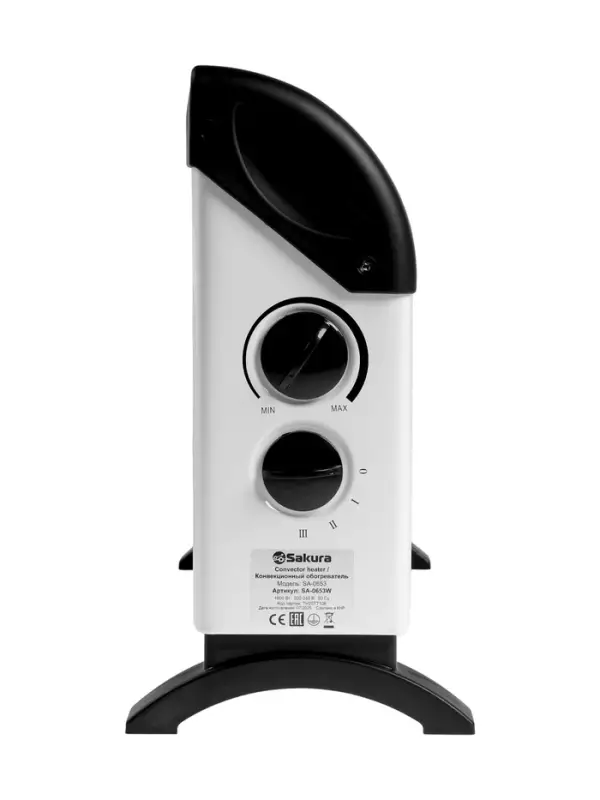Конвектор электрический Sakura SA-0653W, 1800 Вт, до 18 м&sup2;, напольный, механический термостат