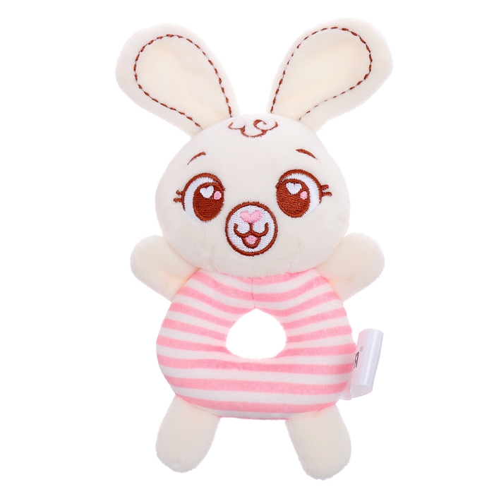 Развивающая погремушка &laquo;Заяц&raquo;, цвет белый