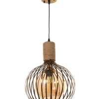 Светильник "Клубок" 1х40Вт Е27 медь 28х28х28см