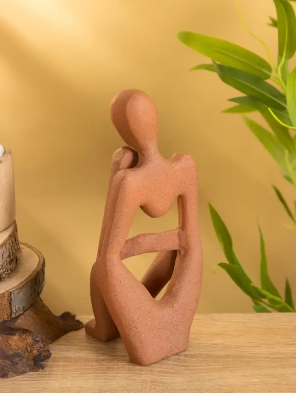 Сувенирный набор "Мыслители" 9х6х20 см (3 шт), алюминий