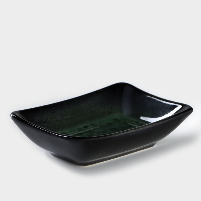 Соусник фарфоровый под соевый соус Verde notte, 50 мл, 9,5&times;7 см