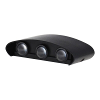 Светильник фасадный &laquo;Полусфера&raquo;, FSD-070, 6 Вт, 3000К, 3 луча, IP65, 220 В, пластик, черный   100842