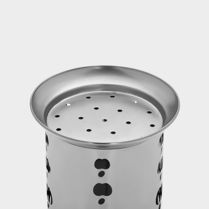 Подставка из нержавеющей стали для столовых приборов &laquo;Яблочко&raquo;, 10&times;17 см