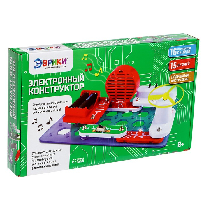 Конструктор электронный &laquo;Чудеса электроники&raquo;, 16 схем, 14 деталей