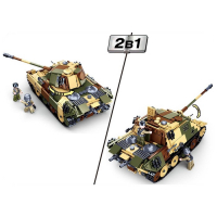 Конструктор Армия &laquo;Штурмовой танк&raquo;, 2 варианта сборки, 725 деталей