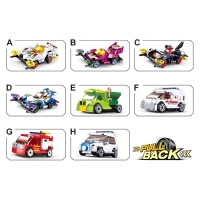 Конструктор инерционный Механо &laquo;Гонка&raquo;, 61 деталь