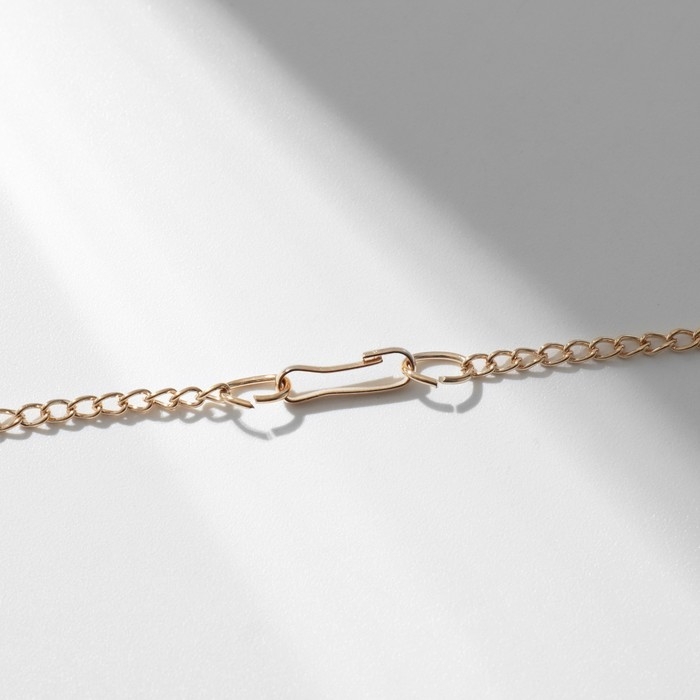 Кулон &laquo;Сердце&raquo; пульсирующее, цвет чёрно-красный в золоте, 42 см