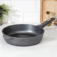 Сковорода &laquo;Гранит&raquo;, d=28 см, съёмная ручка, антипригарное покрытие, цвет серый