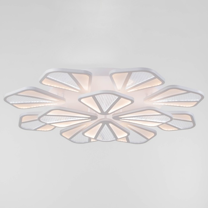 Люстра с ПДУ "Валенсия" 12xLED 288Вт 3000-6000К диммер, белый 90х90х12 см BayerLux