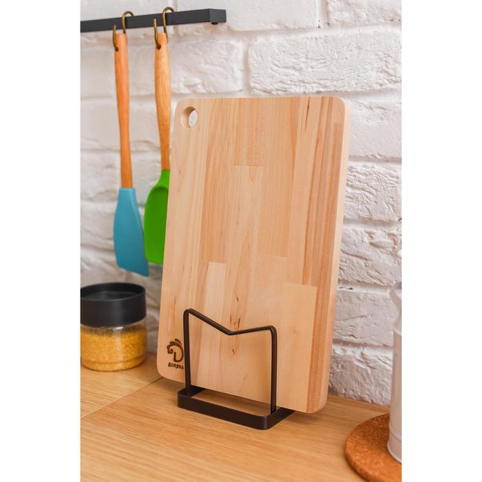 Доска разделочная с канавкой, 33&times;22&times;1,5 см, берёза