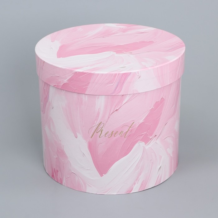 Набор шляпных коробок для цветов 4 в 1, упаковка подарочная, &laquo;Нежный&raquo;, 14 х 13 см - 20 х 17.5 см