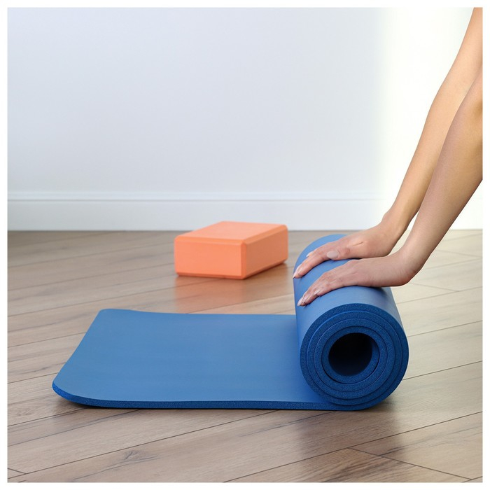 Коврик для йоги Sangh, 183&times;61&times;1 см, цвет синий